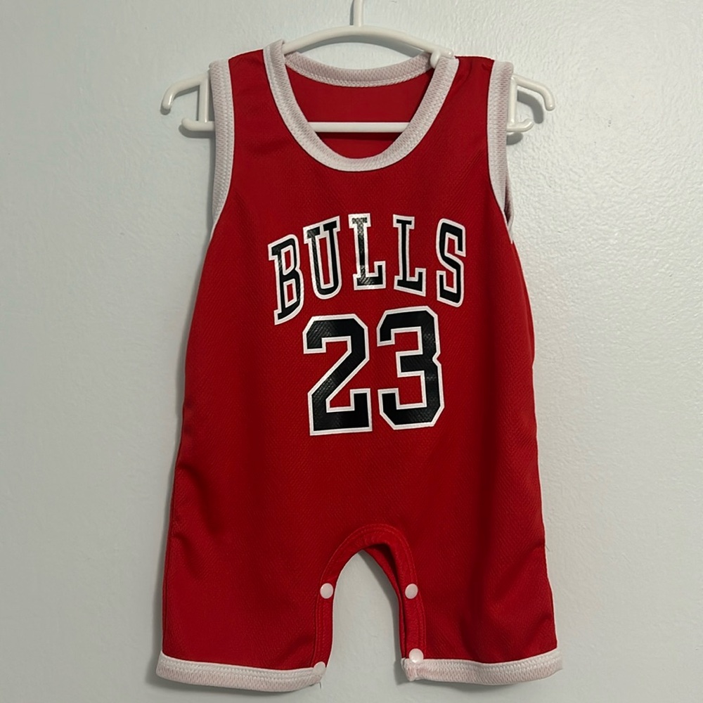 Bulls Jersey Romper. “23”